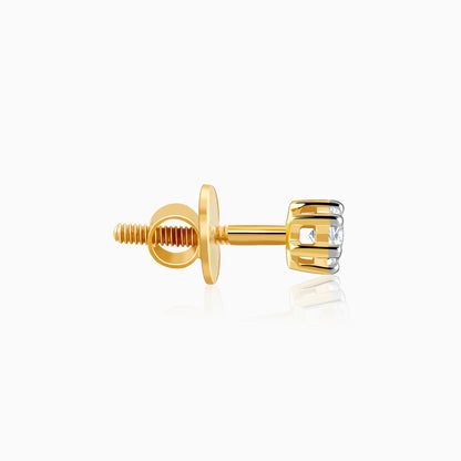 Gold Glitterbomb Diamond Studs