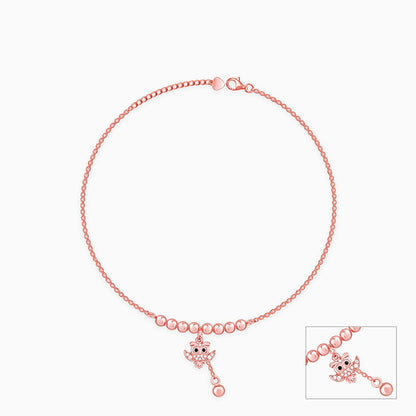 Rose Gold Chumbak Owl Anklet
