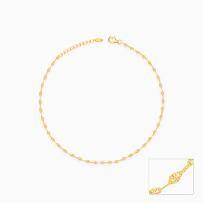 Golden Vintage Beauty Anklet