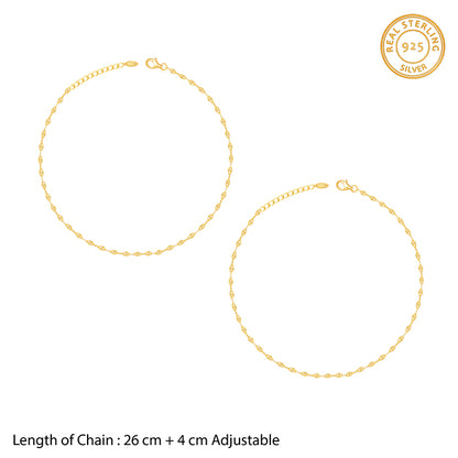 Golden Vintage Beauty Anklet