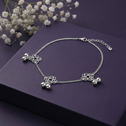 Silver Floret Muse Anklet