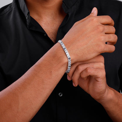 Aditya Roy Kapur Silver Fearless Bracelet For Him