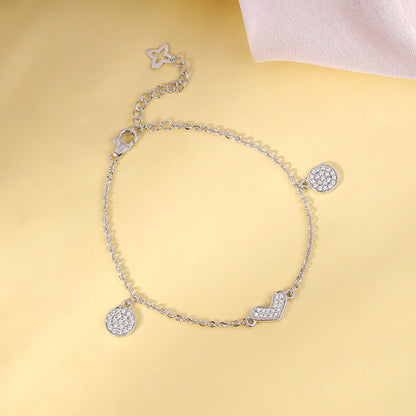 Silver Heartfelt Love Bracelet