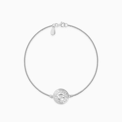 Silver Om Kavach Bracelet Rakhi