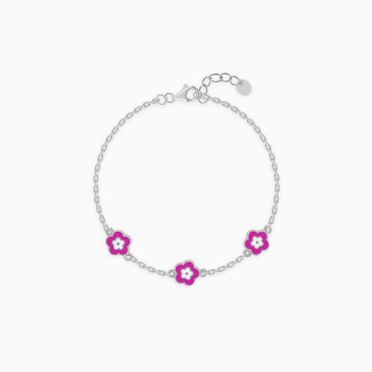 Silver Cutie Flower Kids Bracelet (0-2 years)