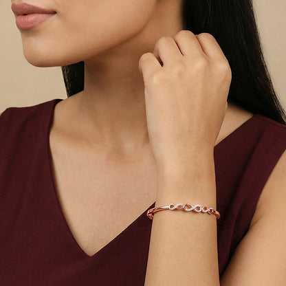 Rose Gold Foreverloop Cuff Bracelet (Size 2.6)