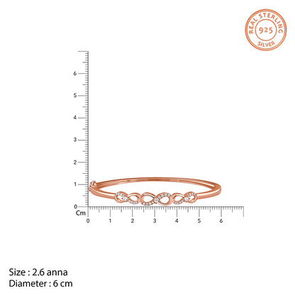 Rose Gold Foreverloop Cuff Bracelet (Size 2.6)