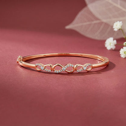 Rose Gold Foreverloop Cuff Bracelet (Size 2.6)