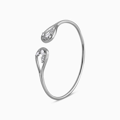 Silver Stayin' Alive Cuff Bracelet