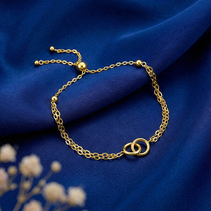 Kriti Sanon Golden Forever Link Heart Bracelet
