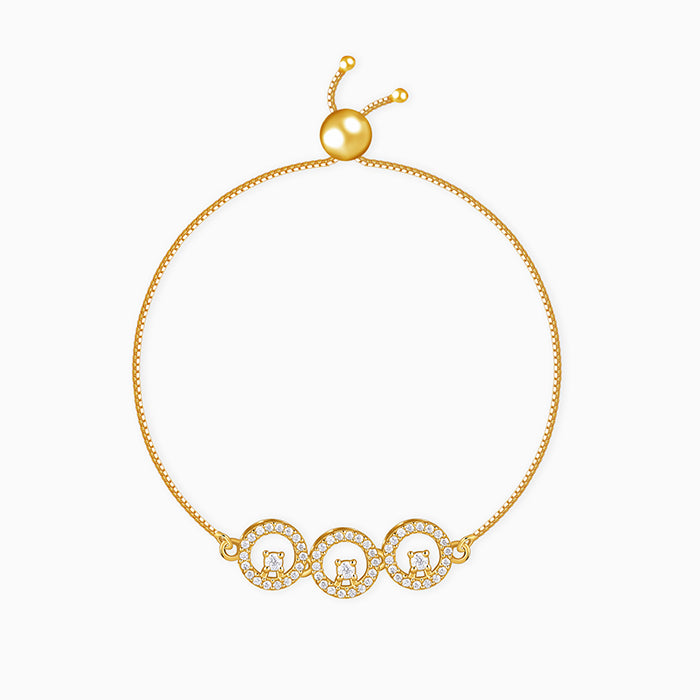 Golden Circular Grace Bracelet
