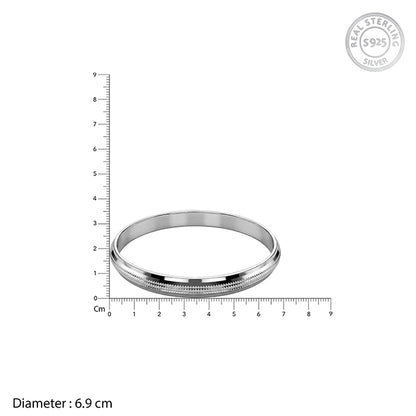 Silver Manmeet Kada For Him (Size 6.9)