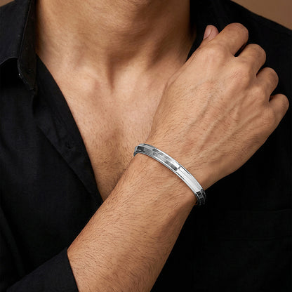 Silver Harpal Kada For Him (Size 7.1)