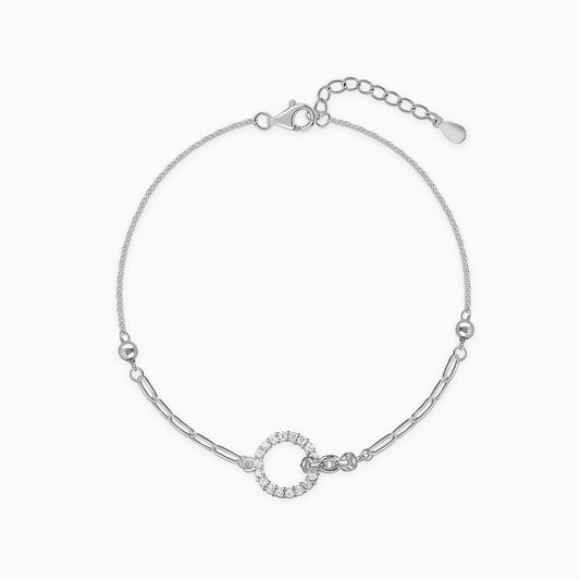 Silver Graceful Circle Bracelet