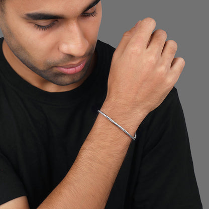 Silver Cobra Bracelet For Him