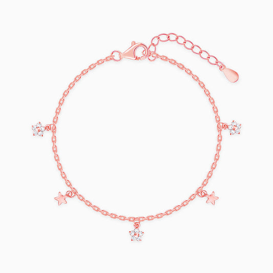 Rose Gold Starlit Dreams Charm Bracelet