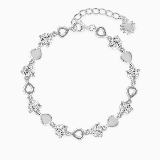 Silver Heartlock Bracelet