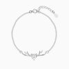 Silver Deer Heart Bracelet