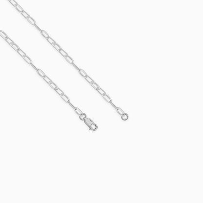 Silver Paperclip Chain For Him