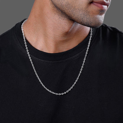 Silver Belcher Chain For Him