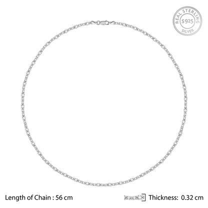 Silver Belcher Chain For Him