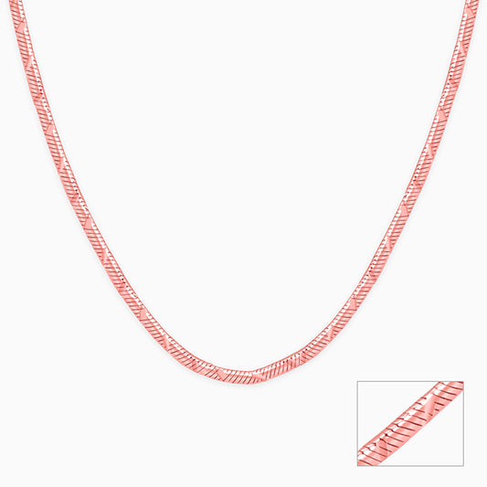 Rose Gold Snake Shine Chain