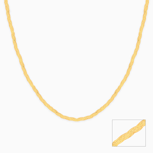 Golden Snake Chain For Him