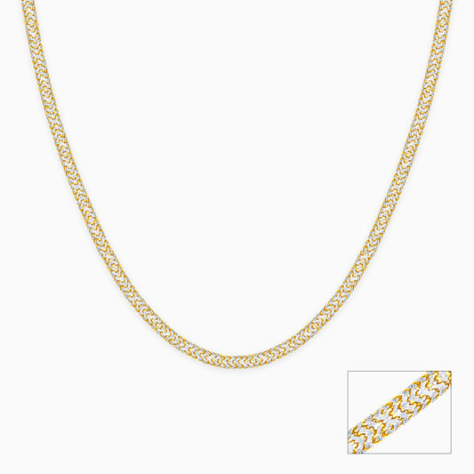 Dual Tone Snake Chain For Him