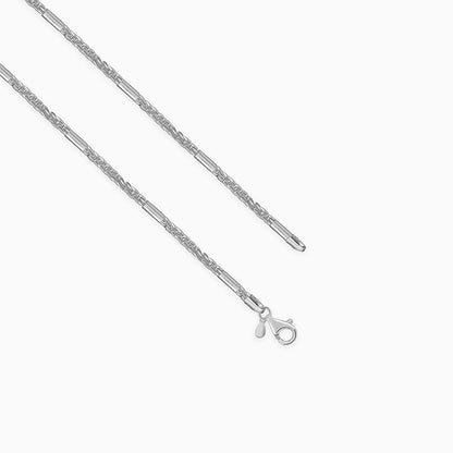 Silver Bar Anchor Chain For Him