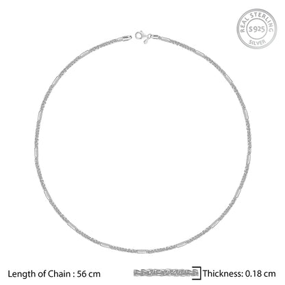 Silver Bar Anchor Chain For Him
