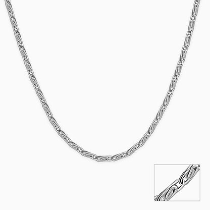 Silver Wow Wheat Chain