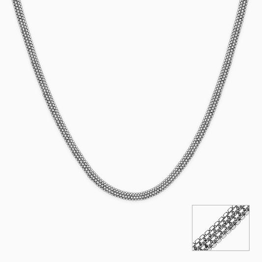 Silver Triple Box Chain for Him