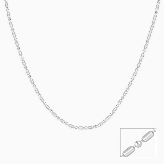 Silver Morse Kids Chain
