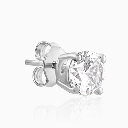 Silver Zircon Earrings