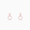 Rose Gold Shiny Drop Earrings