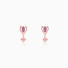 Rose Gold Blossoming Crocus Earrings