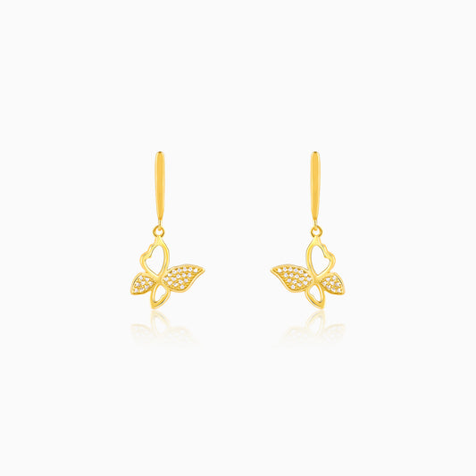 Golden Butterfly Bloom Earrings