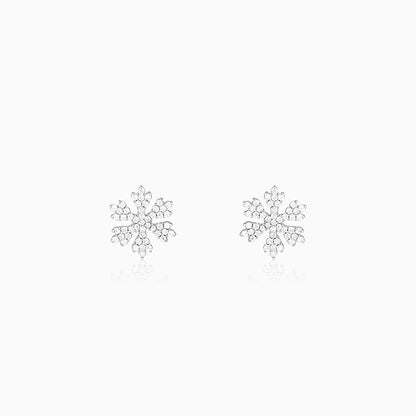 Silver Snowflake Earrings