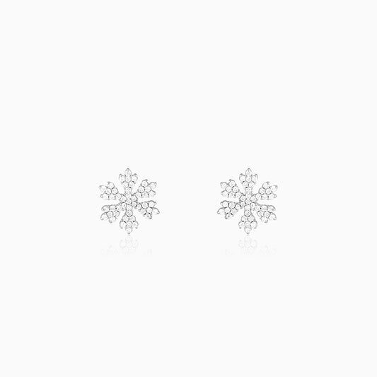 Silver Snowflake Earrings