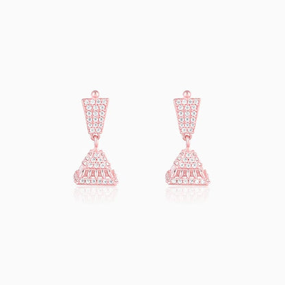 Rose Gold Squared Jhumki