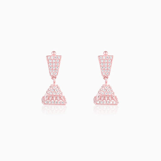 Rose Gold Squared Jhumki