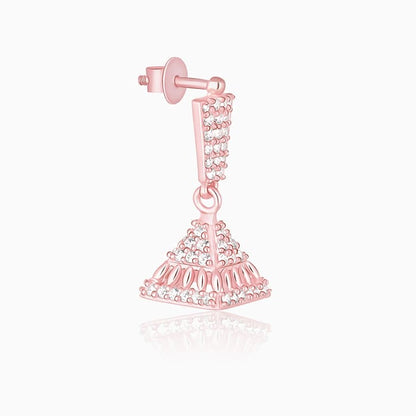Rose Gold Squared Jhumki