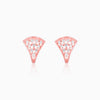 Rose Gold Blushing Glamour Loop Earrings