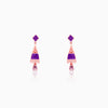 Rose Gold Dream Tower Teardrop Earrings