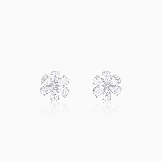 Silver Virtuous Flora Earrings