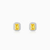 Silver Citrus Zest Sparkler Earrings