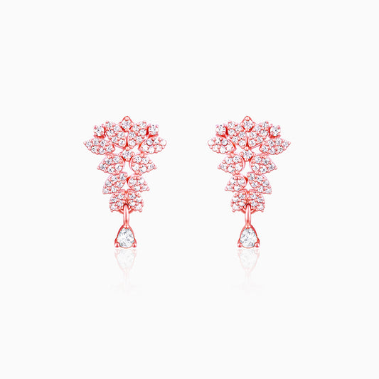Rose Gold Party Wear Earrings