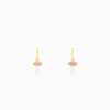 Golden Classic Pink Earrings
