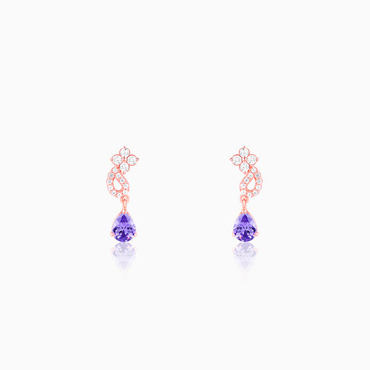 Rose Gold Bridal Celebration Earrings