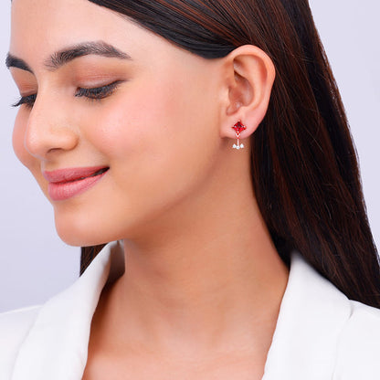 Rose Gold Falling For You Earrings